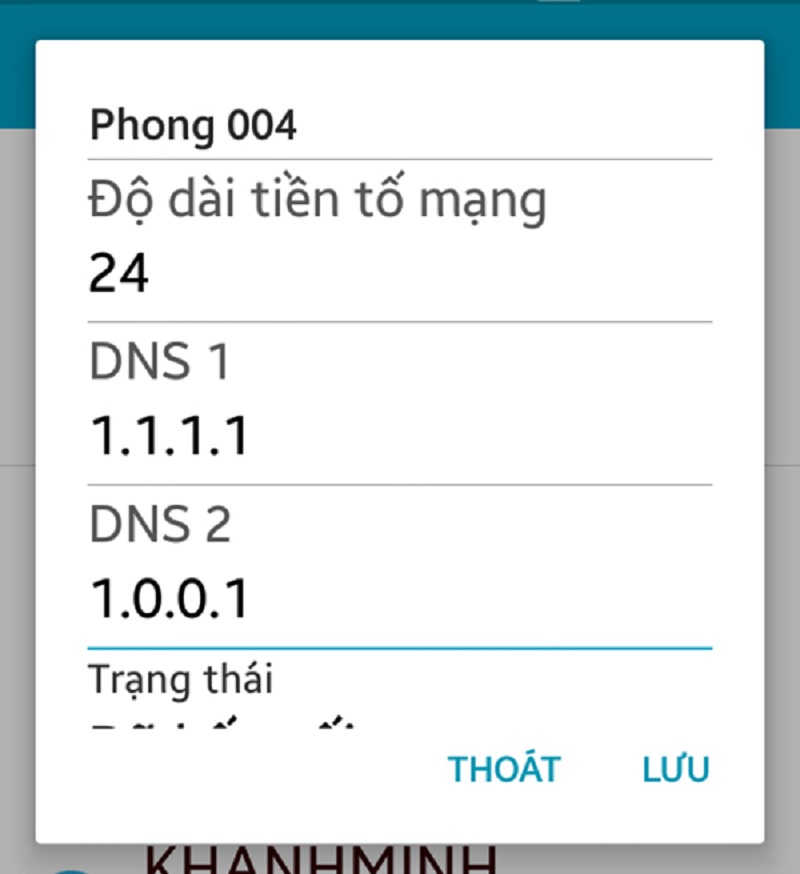 Đổi DNS của điện thoại